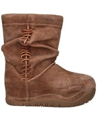 UGG - Lace-Up Suede Mid-Calf Boots - Lyst