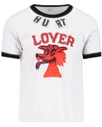 ERL Rugby Mesh Tshirt Knit in White | Lyst