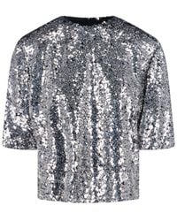 Isabel Marant - Sequin Short-Sleeve Top - Lyst