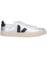 Veja - Leather Sneakers With Recycled Lining And Natural Rubber Outsole - Lyst