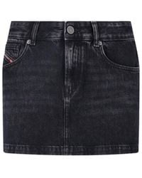 DIESEL - Denim Mini Skirt - Lyst