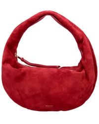 KHAITE - Suede Hobo Shoulder Bag - Lyst