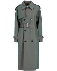 Burberry - Double-breasted Midi Trench Coat - Lyst