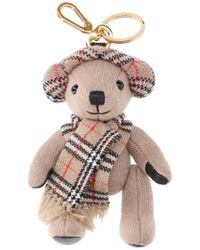 Burberry - "Thomas" Teddy Bear Keyring Charm - Lyst