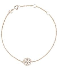 Tory Burch - Bracelet With Rhinestones "Miller" - Lyst