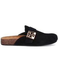 Tory Burch - Embellished Cork Footbed Mule Sandals - Lyst
