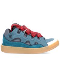 lanvin curb sneakers blue