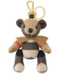 Burberry - Charm Keychain Bear Thomas - Lyst