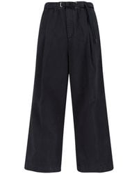 White Sand - Pants With Belt - Lyst
