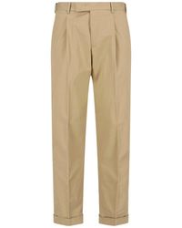 PT Torino - Cotton Trousers - Lyst