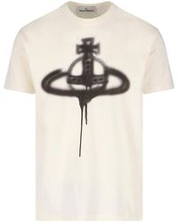 Vivienne Westwood T-Shirt "Spray Orb" - Bianco