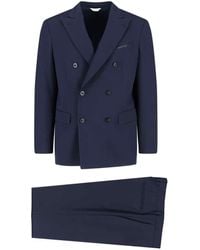 Boglioli - Double-Breasted Virgin Wool Blend Suit - Lyst