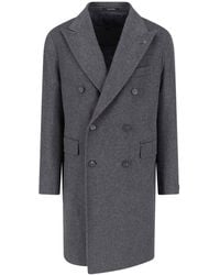 Tagliatore - Double-Breasted Virgin Wool Coat - Lyst
