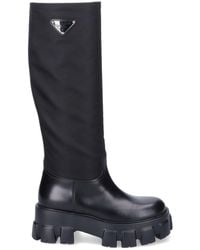 Prada - Monolith Knee-length Boots - Lyst