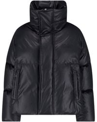 MM6 by Maison Margiela - Faux Leather Padded Jacket - Lyst