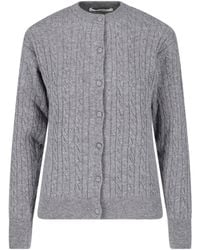 GIMAGUAS - Ribbed Button Cardigan "Rina" - Lyst