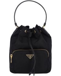 Prada - Duet Re-Nylon Bucket Bags - Lyst