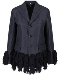 Comme des Garçons - Single-Breasted Blazer With Ruffles - Lyst