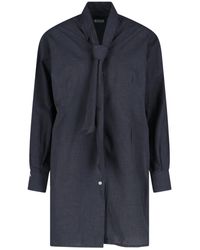 Finamore 1925 - Camicia Lavallière Oversize "Giselle" - Lyst