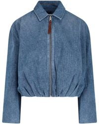 Loewe - Denim Zip Jacket - Lyst