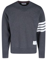 Thom Browne - Loopback 4-Bar Crewneck Sweatshirt - Lyst