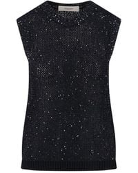 Golden Goose - Sequin Knit Tank Top - Lyst