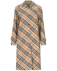 Burberry - Cappotto Midi Reversibile - Lyst