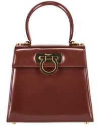 Ferragamo - "iconic S" Handbag - Lyst