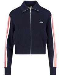 Autry - Viscose Blend Zip Sweatshirt - Lyst