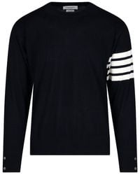 Thom Browne - Wool Sweater "4-Bar" - Lyst