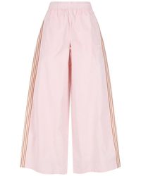 adidas - Wide Pants "3 Stripes" - Lyst