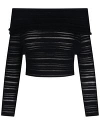 ANDREADAMO - Striped Crop Top - Lyst