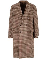 Caruso - Double-Breasted Wool Coat - Lyst