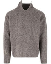 ERL - Wool Blend High-Neck Sweater - Lyst