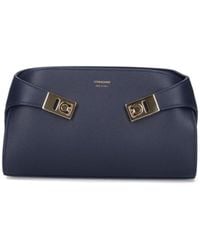 Ferragamo - Calf Leather Shoulder Bag - Lyst