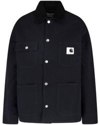 Carhartt - Button Jacket "Og Michigan" - Lyst