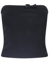 Courreges - Viscose-Blend Cropped Top - Lyst