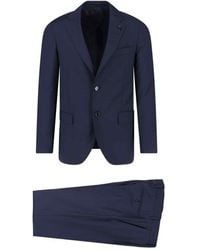 Lardini - Single-Breasted Virgin Wool Suit - Lyst