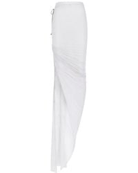 Rick Owens - Draped Maxi Skirt - Lyst