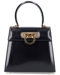 Ferragamo - Gancini Top Handle Bag - Lyst