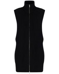 MM6 by Maison Margiela - Wool Zip Vest - Lyst