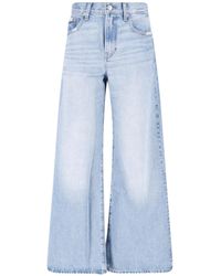 Calvin Klein - High-Rise Wide-Leg Jeans - Lyst