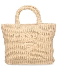 Prada - Borsa Tote In Crochet - Lyst