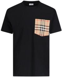 Burberry - Cotton Crew Neck T-Shirt - Lyst