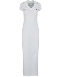 Courreges - Minimalist Dress With Classic Cut And Subtle Tailoring - Lyst