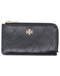 Tory Burch - Zip Card Holder "Charlie" - Lyst