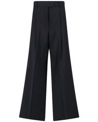 Sportmax - Wide-Leg Tailored Trousers With High Waist - Lyst