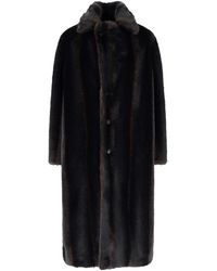 MM6 by Maison Margiela - Faux Fur Coat - Lyst