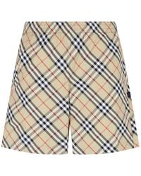 Burberry - Beach Shorts "Check" - Lyst