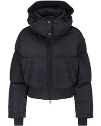 DIESEL - Cropped Puffer Jacket With Hood - Lyst